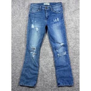 Flying Monkey Platinum Distressed Jeans Womens Size 26 Light Wash Ripped Denim‎